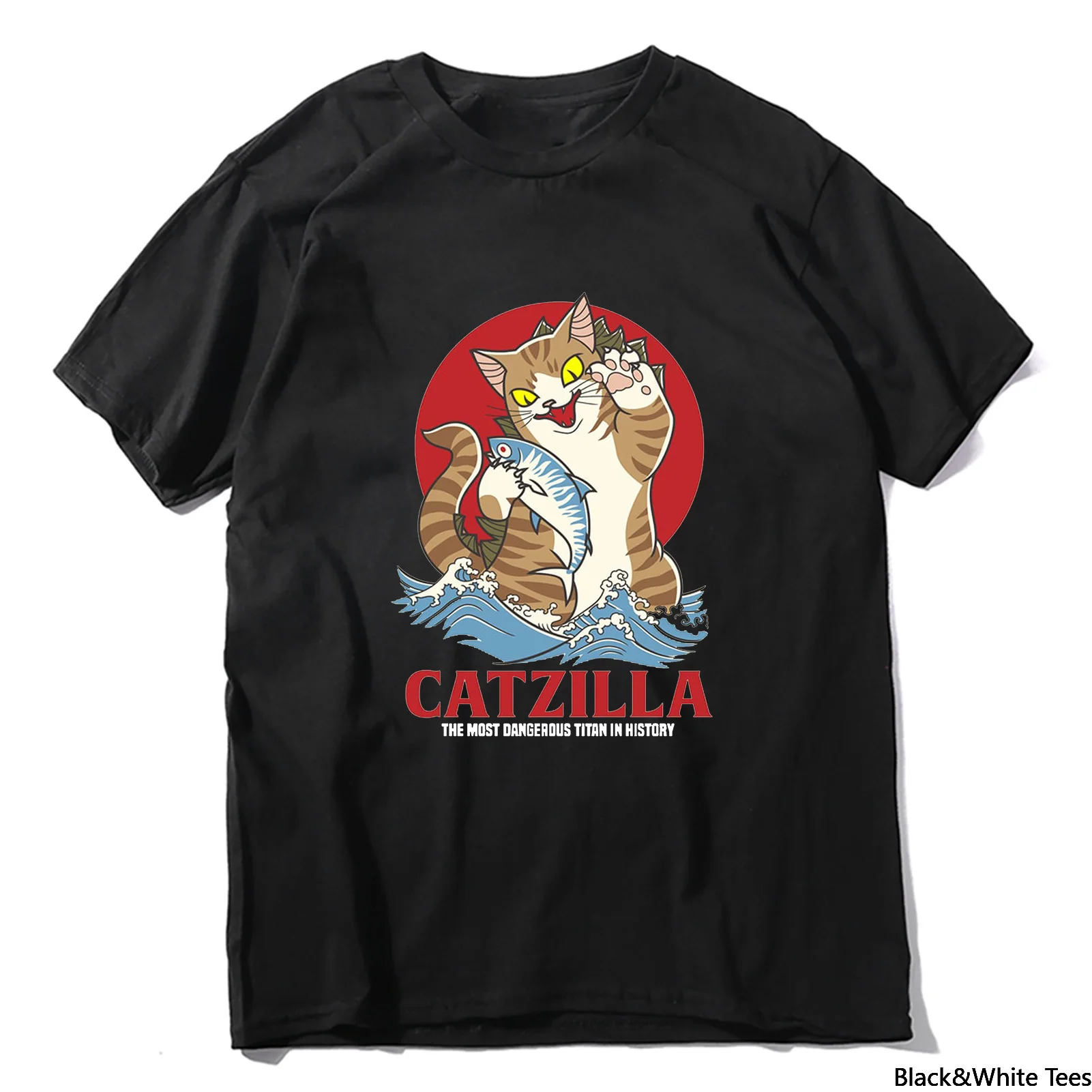 Unisex Catzilla Japanese Vintage Sunset Cat Lover Eat Fish It Men's Short Sleeve T-Shirt Streetwear Women Tee
Unisex Catzilla Japanese Vintage Sunset Cat Lover Eat Fish It Men's Short Sleeve T-Shirt Streetwear Women Tee