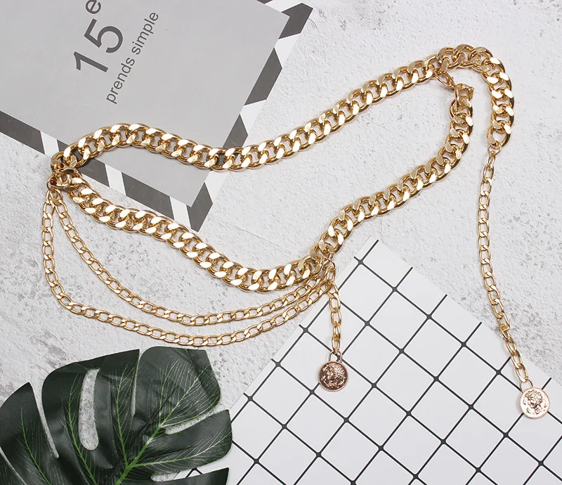 Thick Chain Waist Chain European and American Metal Ins Style Elegant Fashion Decorative Dress with Ornament
Thick Chain Waist Chain European and American Metal Ins Style Elegant Fashion Decorative Dress with Ornament