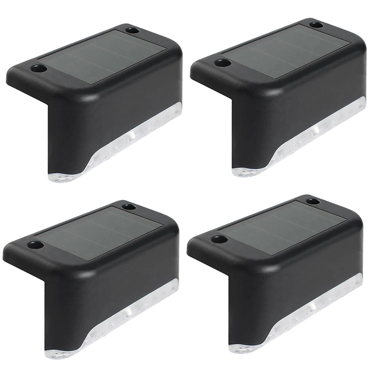 4pcs LED Solar Deck Lights IP65 Waterproof Outdoor Garden Pathway Patio Stairs Steps Fence Lamps - Black Shell +Warm White Light
4pcs LED Solar Deck Lights IP65 Waterproof Outdoor Garden Pathway Patio Stairs Steps Fence Lamps - Black Shell +Warm White Light