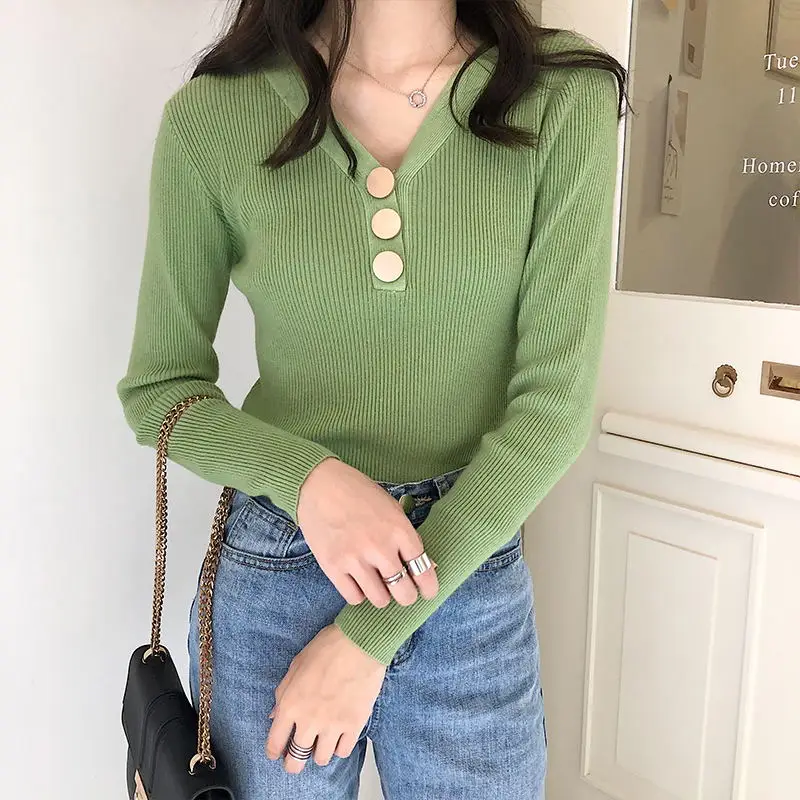 JCHB 2021 Korean Women's Sweaters Autumn Winter Knitted Sweater Woman Long Sleeve Pullover Women V-neck Fashion Ropa Mujer Pph2
JCHB 2021 Korean Women's Sweaters Autumn Winter Knitted Sweater Woman Long Sleeve Pullover Women V-neck Fashion Ropa Mujer Pph2