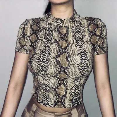 2022 Sexy Crop Top Women Snake Harajuku Crop Tank Top T Shirt Femme Girls Camis Tops Print Tank Top Slim Primer High Collar Vest
2022 Sexy Crop Top Women Snake Harajuku Crop Tank Top T Shirt Femme Girls Camis Tops Print Tank Top Slim Primer High Collar Vest