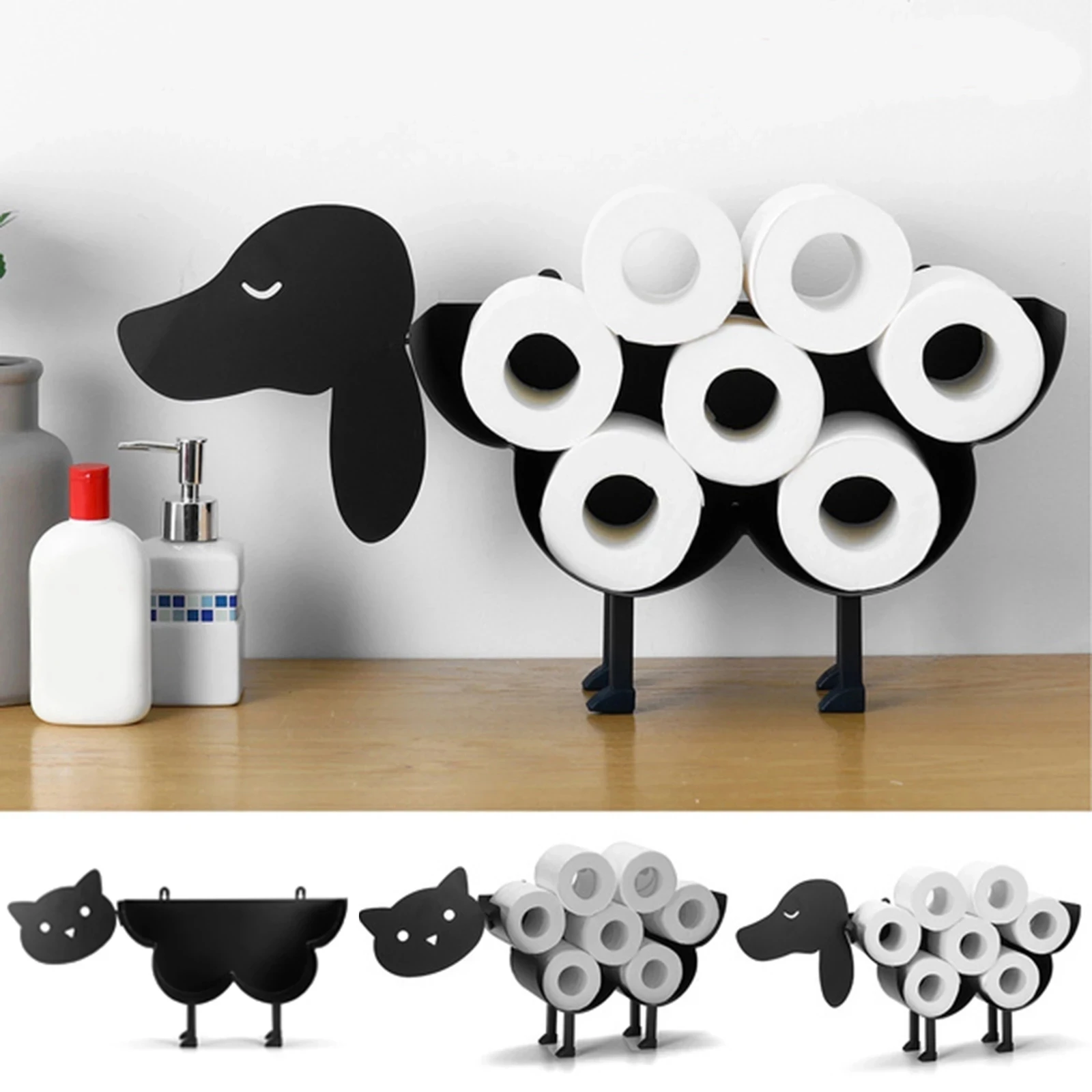 Toilet Paper Roll Holder Bathroom Kitchen Accessories Tissue Storage Stand Rack Cast Iron Roll Storage Kitchen Decoration
Toilet Paper Roll Holder Bathroom Kitchen Accessories Tissue Storage Stand Rack Cast Iron Roll Storage Kitchen Decoration