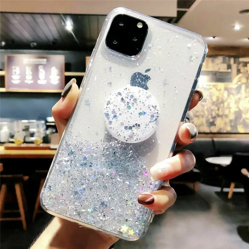 Bling Glitter Soft Clean Case for IPhone 12 Pro Max MiNi iphone 11 Pro Max XR X XS 6s 7 8 Plus Stand Holder Socket Back Cover
Bling Glitter Soft Clean Case for IPhone 12 Pro Max MiNi iphone 11 Pro Max XR X XS 6s 7 8 Plus Stand Holder Socket Back Cover