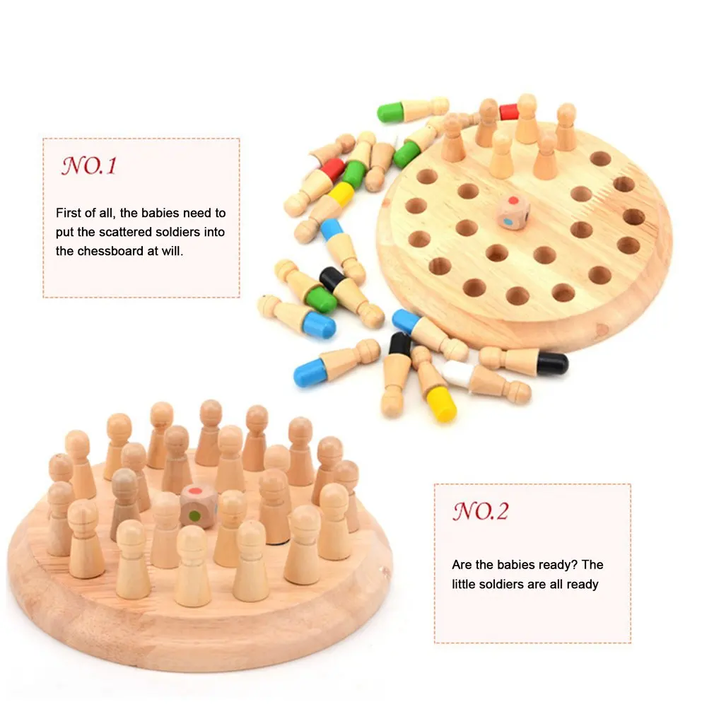 Kids party game Wooden Memory Match Stick Chess Game Fun Block Board Game Educational Color Cognitive Ability Toy for Children
Kids party game Wooden Memory Match Stick Chess Game Fun Block Board Game Educational Color Cognitive Ability Toy for Children