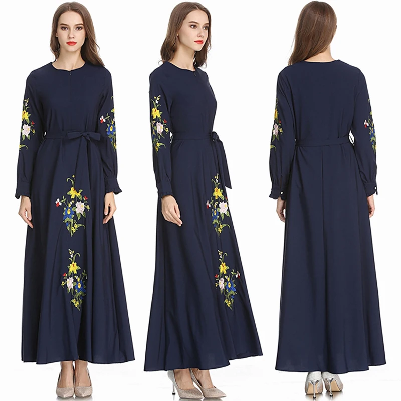 2021New Muslim Floral Embroidered Formal Dresses Arab Oman Turkey Morocco Loose Maxi Robes Femme Eid Ramadan Abaya Women Clothes
2021New Muslim Floral Embroidered Formal Dresses Arab Oman Turkey Morocco Loose Maxi Robes Femme Eid Ramadan Abaya Women Clothes