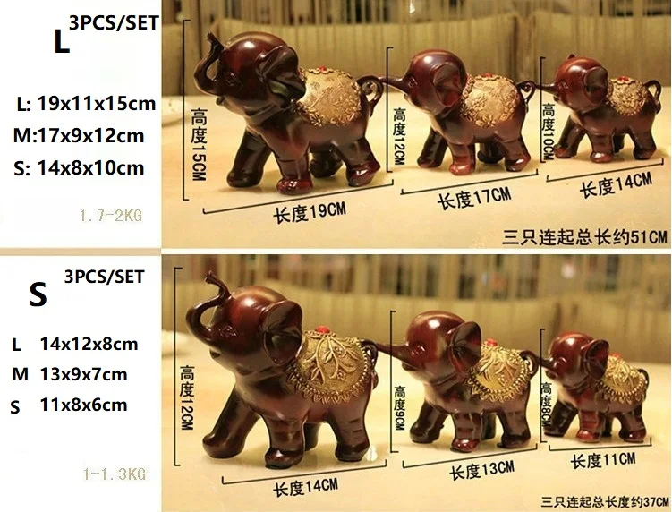 3PCS/SET Modern Home Decor Elephant Resin Crafts Furnishing Animal Figurine European Wedding Decoration Creative Craft Gift
3PCS/SET Modern Home Decor Elephant Resin Crafts Furnishing Animal Figurine European Wedding Decoration Creative Craft Gift