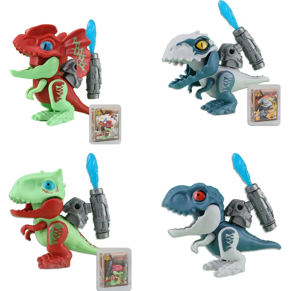 

Игрушка-динозавр, Детский пазл для сборки, мультяшное механическое оружие динозавра с пусковым яичком, Детская развивающая игрушка