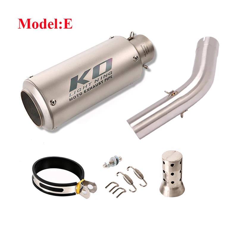 Motorcycle 51mm Exhaust Muffler Tail Pipe With DB Killer Silencer Connecting Middle Link Tube for Kawasaki Versys 1000 2019-2020 
Motorcycle 51mm Exhaust Muffler Tail Pipe With DB Killer Silencer Connecting Middle Link Tube for Kawasaki Versys 1000 2019-2020
