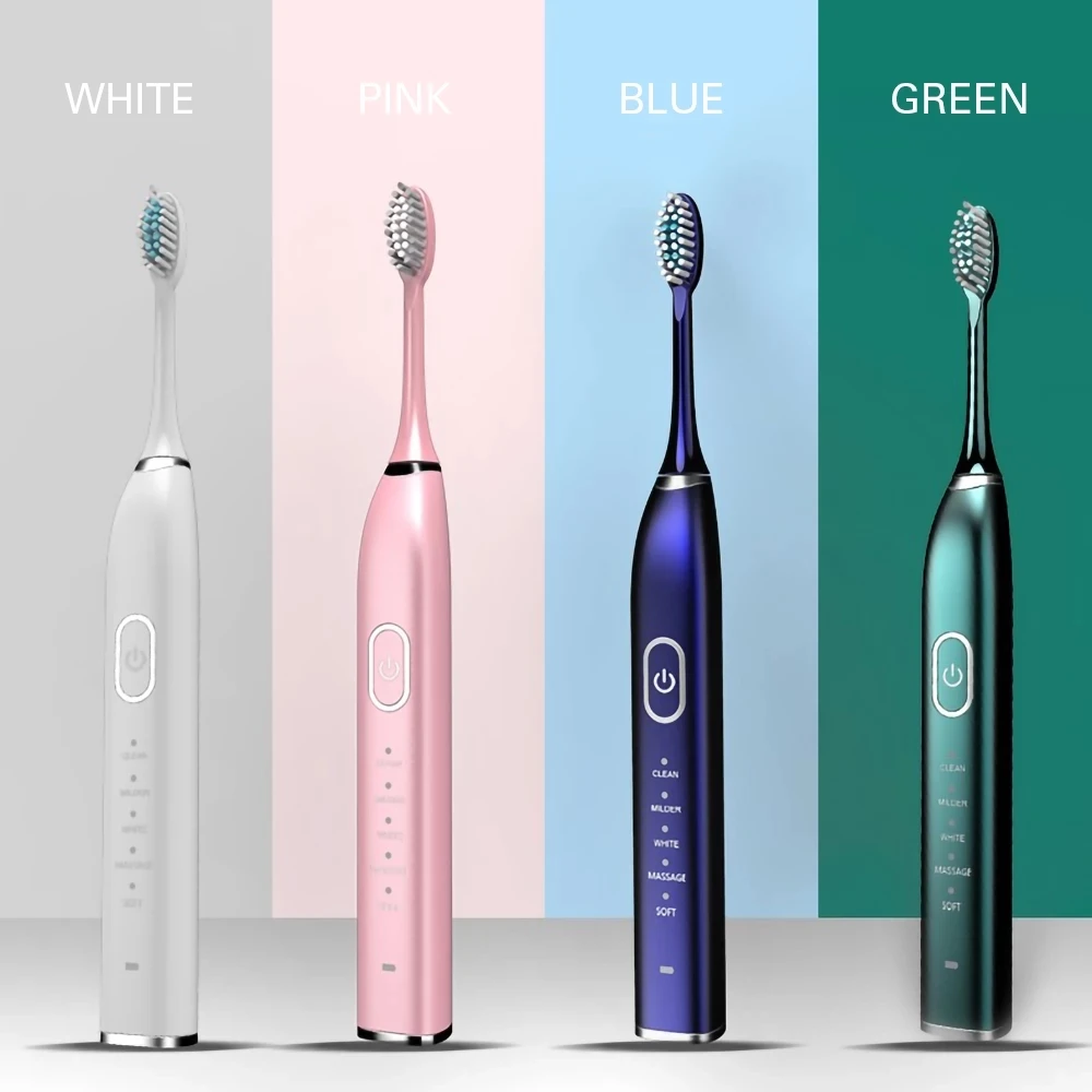 Ultrasonic Sonic Electric Toothbrush 15 Mode USB Rechargeable Electronic Tooth Brush Waterproof Teeth Whitening Dental Brush
Ultrasonic Sonic Electric Toothbrush 15 Mode USB Rechargeable Electronic Tooth Brush Waterproof Teeth Whitening Dental Brush