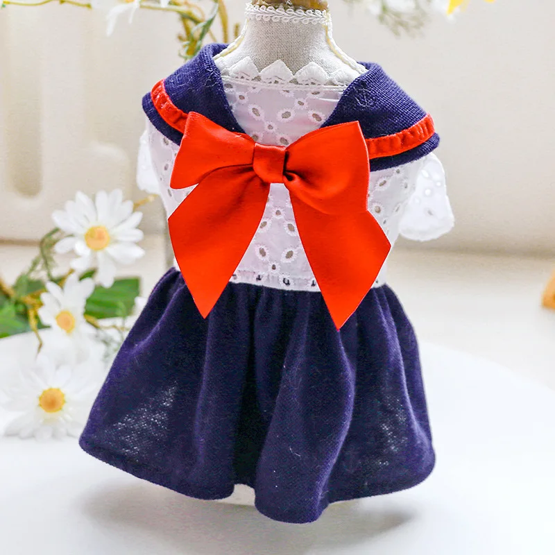 Dog Skirt Pet Clothes Splicing Japanese Style Bowknot Spring Autumn Dogs Clothes For Small Dogs Yorkshire Pet Dress Cat Clothing
Dog Skirt Pet Clothes Splicing Japanese Style Bowknot Spring Autumn Dogs Clothes For Small Dogs Yorkshire Pet Dress Cat Clothing