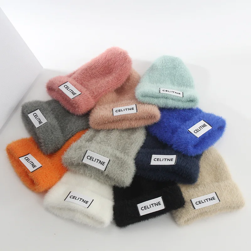 Зимние пушистые шапки для женщин, плотная вязаная шапка из искусственной норки для мужчин, модная однотонная термозащитная шапка с этикетк...
Зимние пушистые шапки для женщин, плотная вязаная шапка из искусственной норки для мужчин, модная однотонная термозащитная шапка с этикетк...