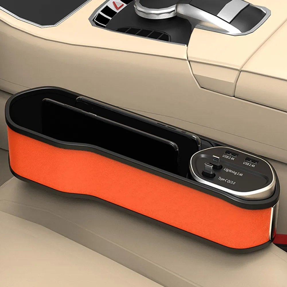 Car Seat Storage Box Dual USB Charger Seat Gap Storage Box Bottle Keys Holder Organizer Interior Accessories Fast Charging
Car Seat Storage Box Dual USB Charger Seat Gap Storage Box Bottle Keys Holder Organizer Interior Accessories Fast Charging