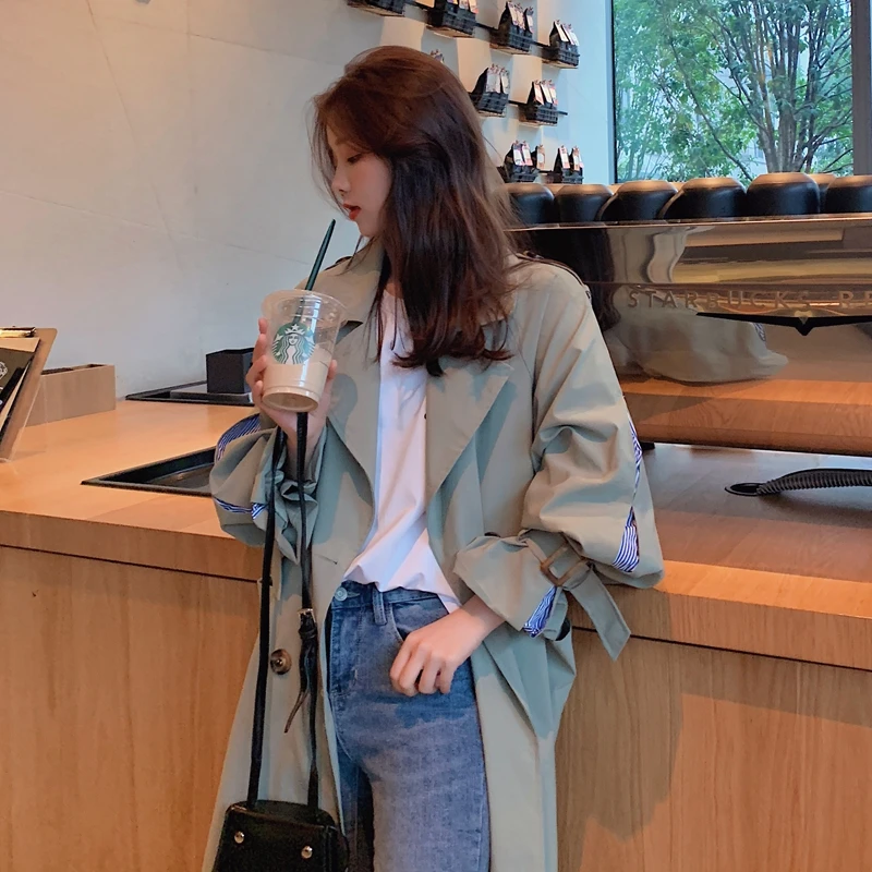 Windbreaker Women Long Spring Autumn Women's 2020 New Korean Loose Wild Popular Outwear Mujer Spring Trench Coat Women Z967
Windbreaker Women Long Spring Autumn Women's 2020 New Korean Loose Wild Popular Outwear Mujer Spring Trench Coat Women Z967