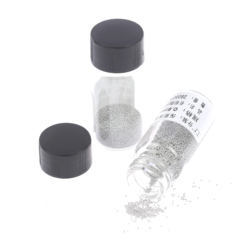 25000pcs/bottle 0.2-0.6mm BGA Reballing Balls Leaded For IC Chip Soldering Accessories Solder Ball Tin Material Sn63/Pb37 Rewor 
25000pcs/bottle 0.2-0.6mm BGA Reballing Balls Leaded For IC Chip Soldering Accessories Solder Ball Tin Material Sn63/Pb37 Rewor