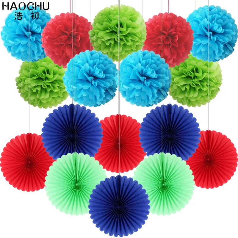 Украшения для мальчиков и девочек, 17 шт., веера из папиросной бумаги вертушек, Висячие шары в виде цветов, украшения для вечеринки на свадьбу,... 
Украшения для мальчиков и девочек, 17 шт., веера из папиросной бумаги вертушек, Висячие шары в виде цветов, украшения для вечеринки на свадьбу,...