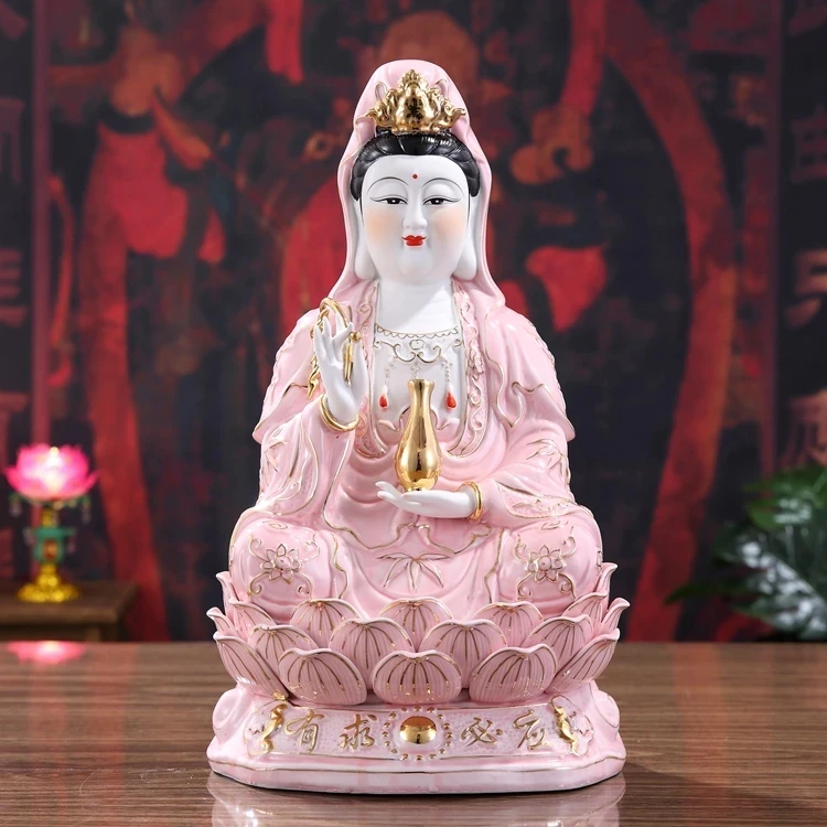 Buddha statue Guanyin statue crafts creative ceramic painting ornaments white porcelain Baohong Guanyin statue s
Buddha statue Guanyin statue crafts creative ceramic painting ornaments white porcelain Baohong Guanyin statue s