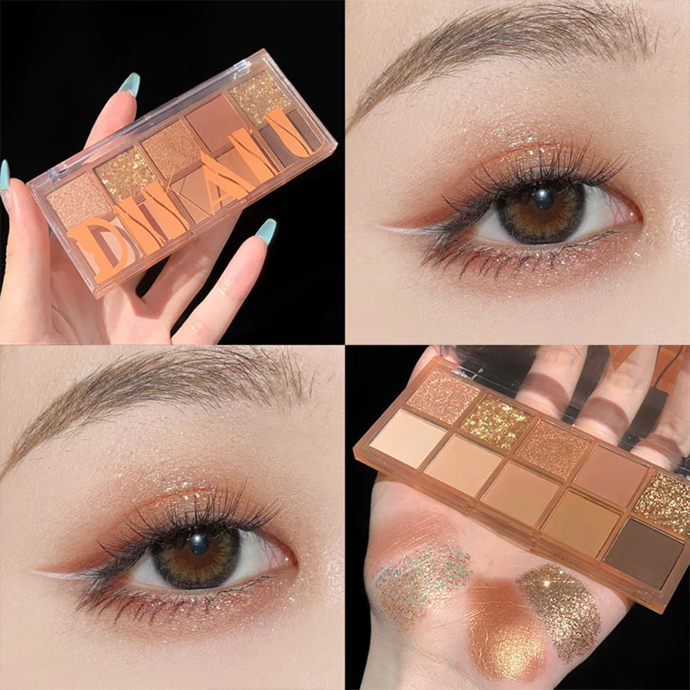 10 Color Pressed Matte Glitter Eyeshadow Palette Sequins Pearl Waterproof Long-lasting Eye Shadow Shiny Makeup Eye Pigments
10 Color Pressed Matte Glitter Eyeshadow Palette Sequins Pearl Waterproof Long-lasting Eye Shadow Shiny Makeup Eye Pigments