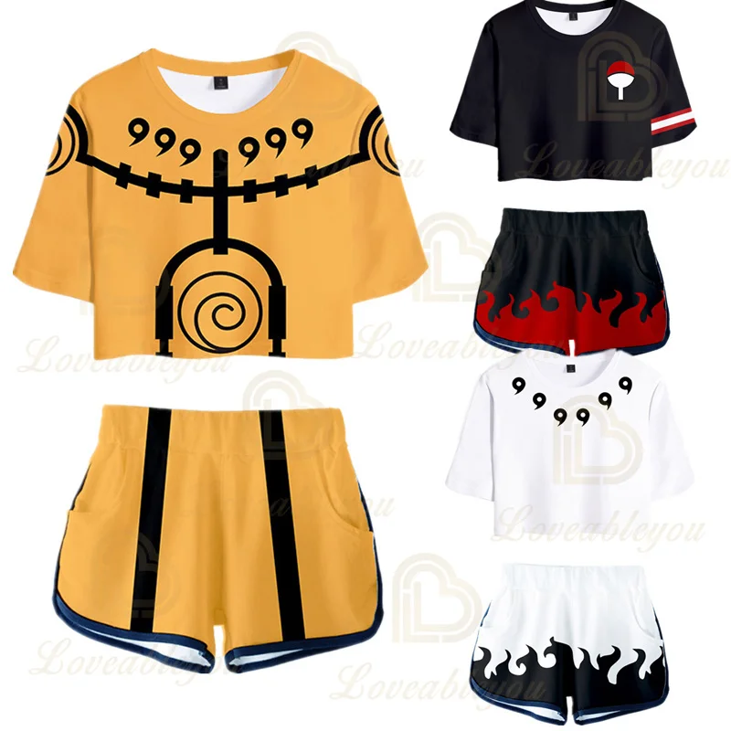 Japanese Anime Naruto Cosplay Costume T Shirt Tees Shorts Suits Haruno Sakura Sport Crop Tops Shorts Summer Clothes
Japanese Anime Naruto Cosplay Costume T Shirt Tees Shorts Suits Haruno Sakura Sport Crop Tops Shorts Summer Clothes