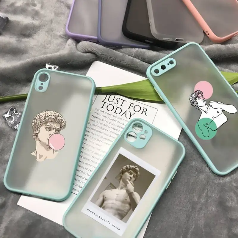 David Art Retro Plaster Portrait Phone Case matte transparent For iphone 7 8 11 12 plus mini x xs xr pro max cover
David Art Retro Plaster Portrait Phone Case matte transparent For iphone 7 8 11 12 plus mini x xs xr pro max cover