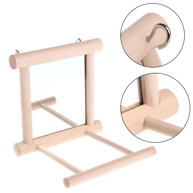 Y1UU Pet Bird Mirror Wooden Play Toy with Perch For Parrot Budgies Parakeet Cockatiel Conure Finch Lovebird 
Y1UU Pet Bird Mirror Wooden Play Toy with Perch For Parrot Budgies Parakeet Cockatiel Conure Finch Lovebird