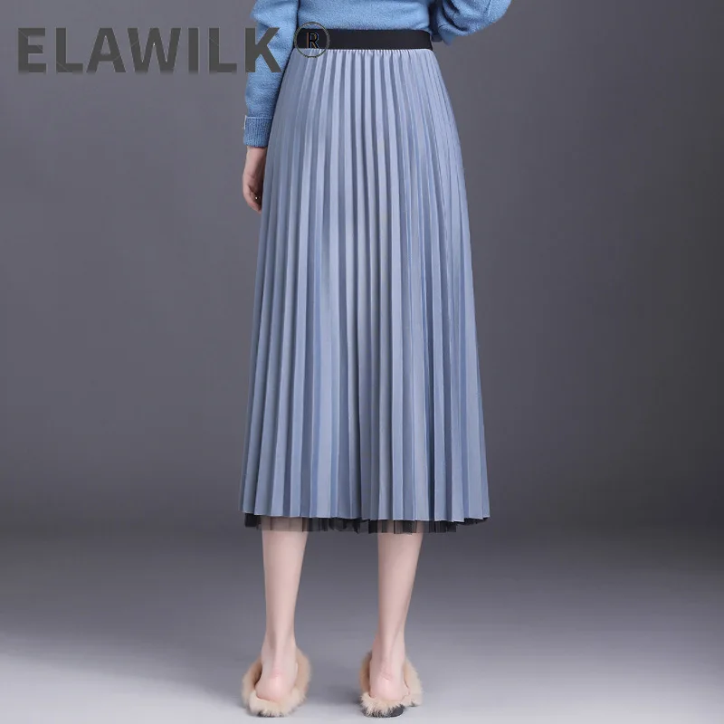 2021 Autumn Double-side Wear Tulle Patchwork Pleated Long Skirt Mesh Pleuche High Low A-line Long Skirts For Women
2021 Autumn Double-side Wear Tulle Patchwork Pleated Long Skirt Mesh Pleuche High Low A-line Long Skirts For Women
