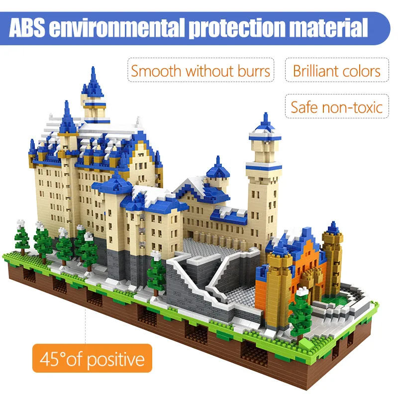 city Creator Mini Blocks New Swan Stone Castle 3D Model Building Blocks Educational Toys for children 6800pcs Bricks
city Creator Mini Blocks New Swan Stone Castle 3D Model Building Blocks Educational Toys for children 6800pcs Bricks