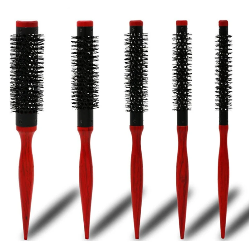 Bristle Wavy Curly Hair Brush Wood Handle Natural Fluffy Roll Brush Red Round Hair Comb Hairdressing Styling Curler Comb
Bristle Wavy Curly Hair Brush Wood Handle Natural Fluffy Roll Brush Red Round Hair Comb Hairdressing Styling Curler Comb