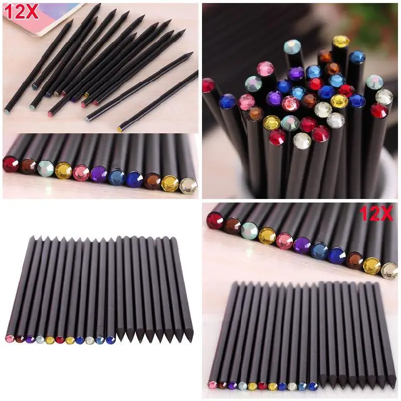 12Pcs/Set HB Diamond Pencil Stationery Items Drawing Supplies Cute Pencils For School Basswood Office School New Arrival
12Pcs/Set HB Diamond Pencil Stationery Items Drawing Supplies Cute Pencils For School Basswood Office School New Arrival