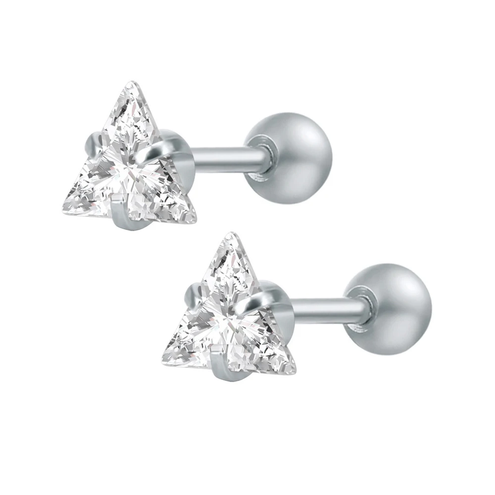 2pcs Men Stud Earring,Triangle Pierced Crystal Zircon Stud Earrings,Stainless Steel Tiny Minimalist Studs for Mens Women Jewelry
2pcs Men Stud Earring,Triangle Pierced Crystal Zircon Stud Earrings,Stainless Steel Tiny Minimalist Studs for Mens Women Jewelry