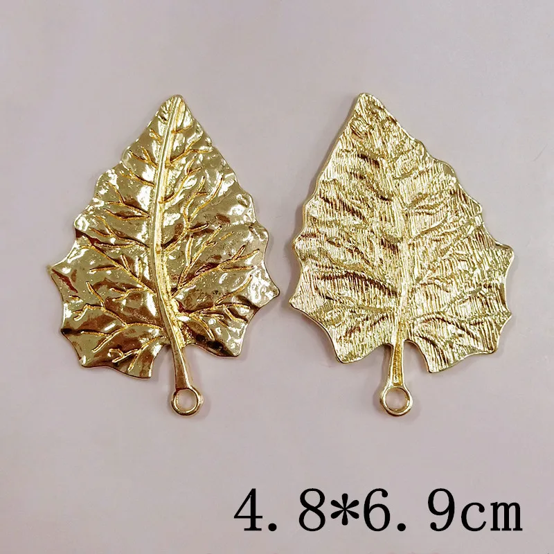 5 pcs/lot DIY Creative Alloy Choker Leaf Pendant Buttons-Ornaments Earrings Jewelry Gold Clothing-Accessories Bags Jewelry 
5 pcs/lot DIY Creative Alloy Choker Leaf Pendant Buttons-Ornaments Earrings Jewelry Gold Clothing-Accessories Bags Jewelry