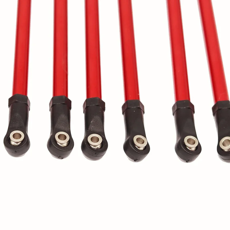 8Pcs Wheelbase Link Rod Aluminum Alloy Link Rod 31m for 1/10 Rc Crawler Car Axial Scx10