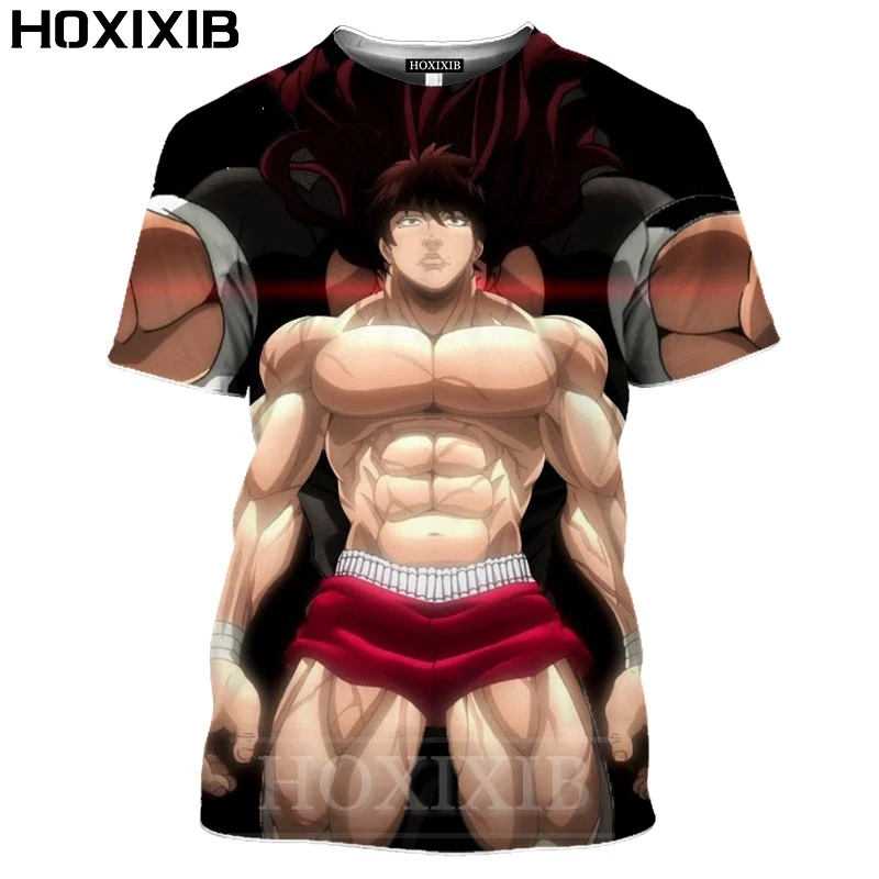 HOXIXIB Men Tshirt 3D Cartoons Grappler Baki T Shirt Pervert Boxing Women Sweatshirt Anime Fighting Camping Street Punk Pullover
HOXIXIB Men Tshirt 3D Cartoons Grappler Baki T Shirt Pervert Boxing Women Sweatshirt Anime Fighting Camping Street Punk Pullover