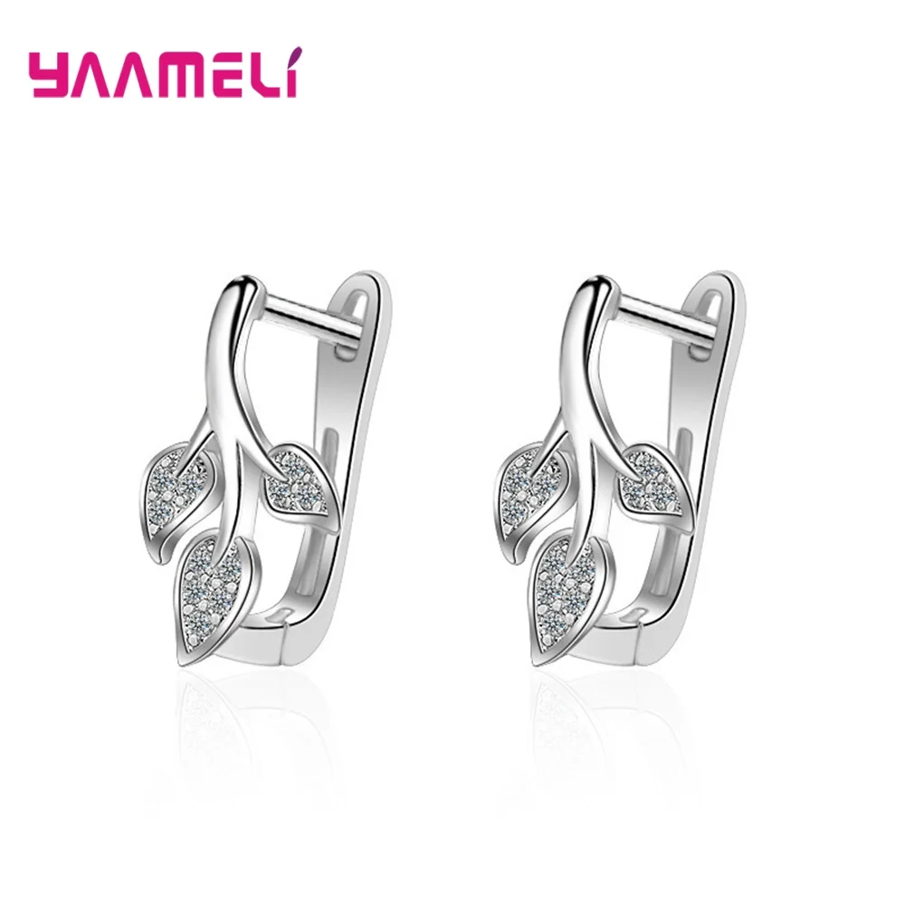 New Fashion Crystal Leave Hoop Earring Femme Brincos Woman Chic 925 Sterling SilverEarring Fashion Jewelry Lover Special Gift
New Fashion Crystal Leave Hoop Earring Femme Brincos Woman Chic 925 Sterling SilverEarring Fashion Jewelry Lover Special Gift