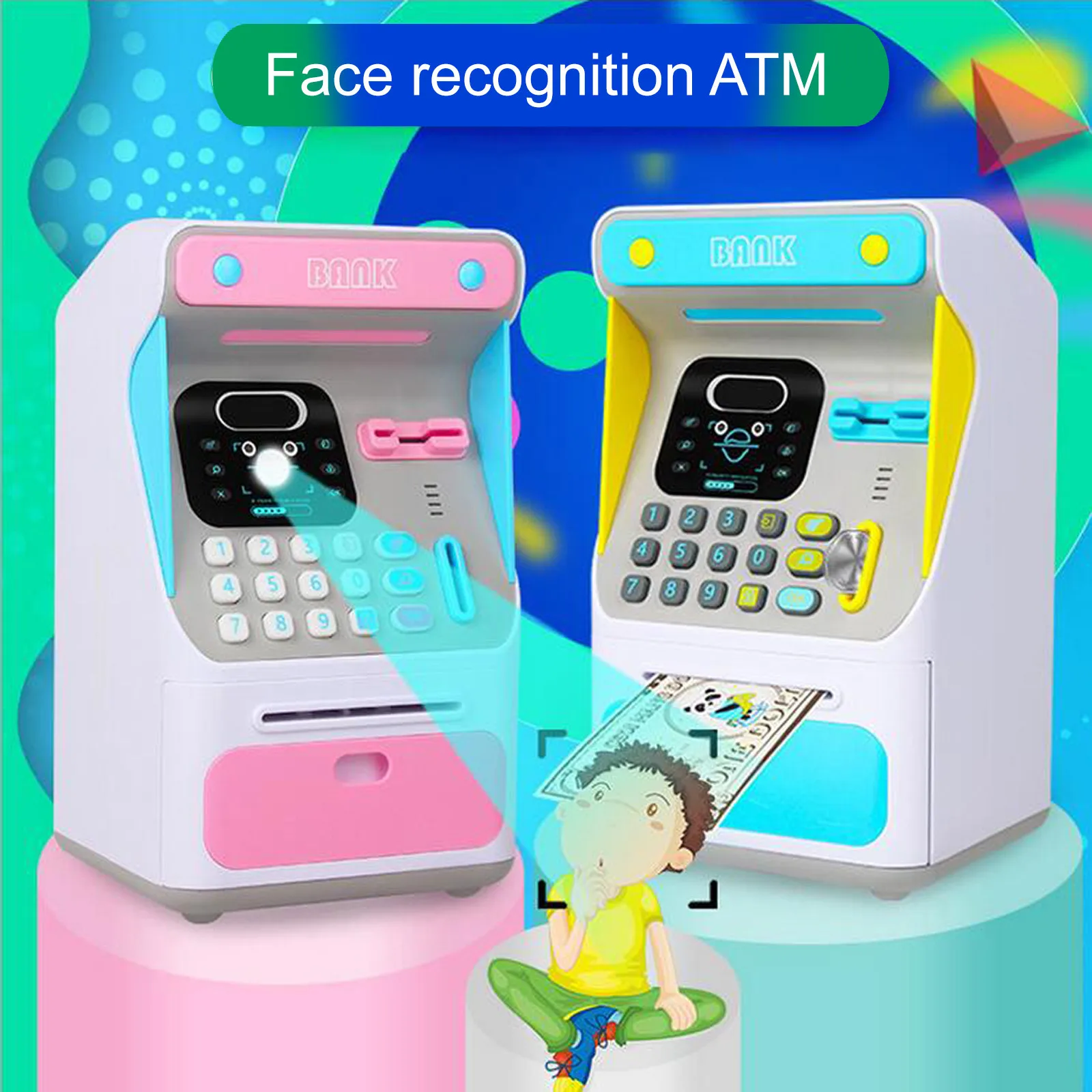 ATM Savings Bank Personal ATM Cash Coin Money Savings Bank Pink Machine Play house toys детские игрушки копилка juguetes
ATM Savings Bank Personal ATM Cash Coin Money Savings Bank Pink Machine Play house toys детские игрушки копилка juguetes