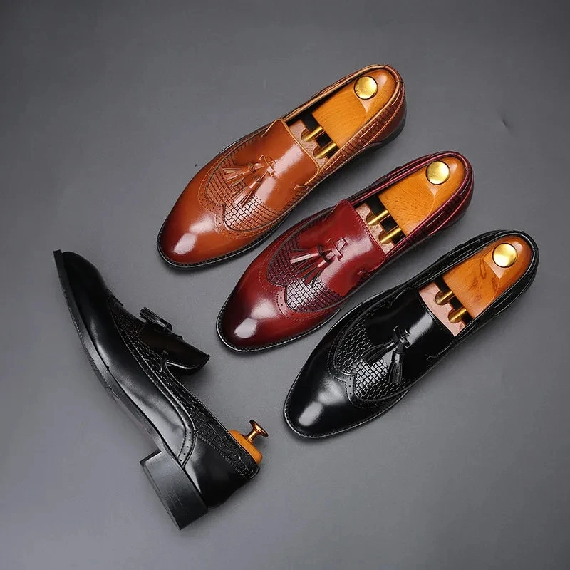 Men's Leather Shoes Korean Version Retro Men's Fashion Casual Leather Shoes Tassel Trend Leather Shoes One Foot Men's Shoes
Men's Leather Shoes Korean Version Retro Men's Fashion Casual Leather Shoes Tassel Trend Leather Shoes One Foot Men's Shoes