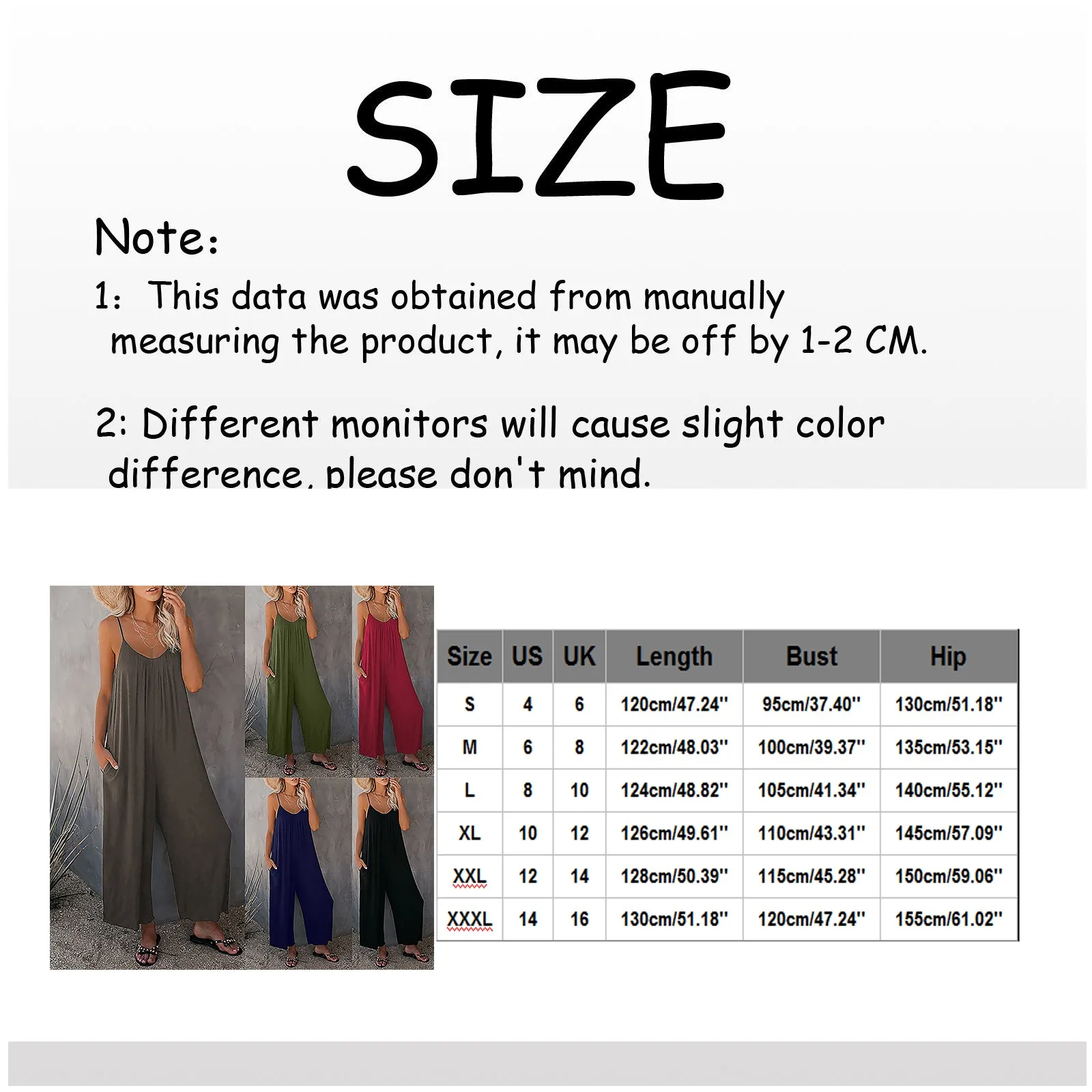 Plus Size Solid Color Women Casual Loose Breathable Sleeveless Long Jumpsuit Overalls Fashion Female Black Jumpsuits#F3
Plus Size Solid Color Women Casual Loose Breathable Sleeveless Long Jumpsuit Overalls Fashion Female Black Jumpsuits#F3
