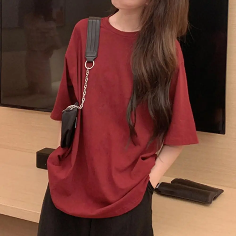 Women T-shirt Summer O-neck Ladies t-shirt Short Sleeves Loose Tee Polyester Fiber fashion Women Streetwear camisetas de mujer
Women T-shirt Summer O-neck Ladies t-shirt Short Sleeves Loose Tee Polyester Fiber fashion Women Streetwear camisetas de mujer
