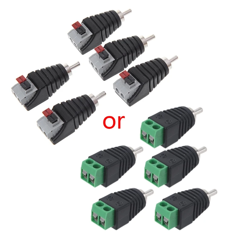 5 Pcs RCA Loudspeaker Cable Jack Cable Plug Male Plug Connector LED TV Adapter
5 Pcs RCA Loudspeaker Cable Jack Cable Plug Male Plug Connector LED TV Adapter