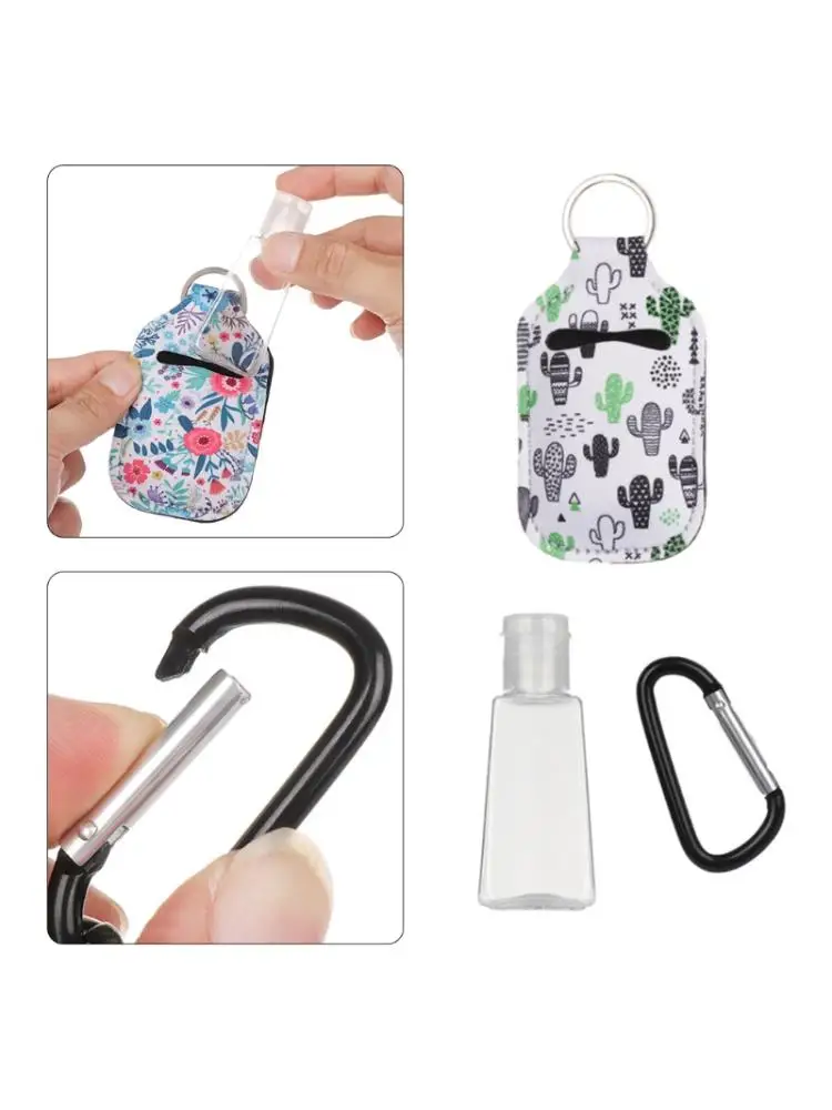 3 Sets Hand Sanitizer Refillable Empty Bottles with Keychain Holder Carriers
3 Sets Hand Sanitizer Refillable Empty Bottles with Keychain Holder Carriers