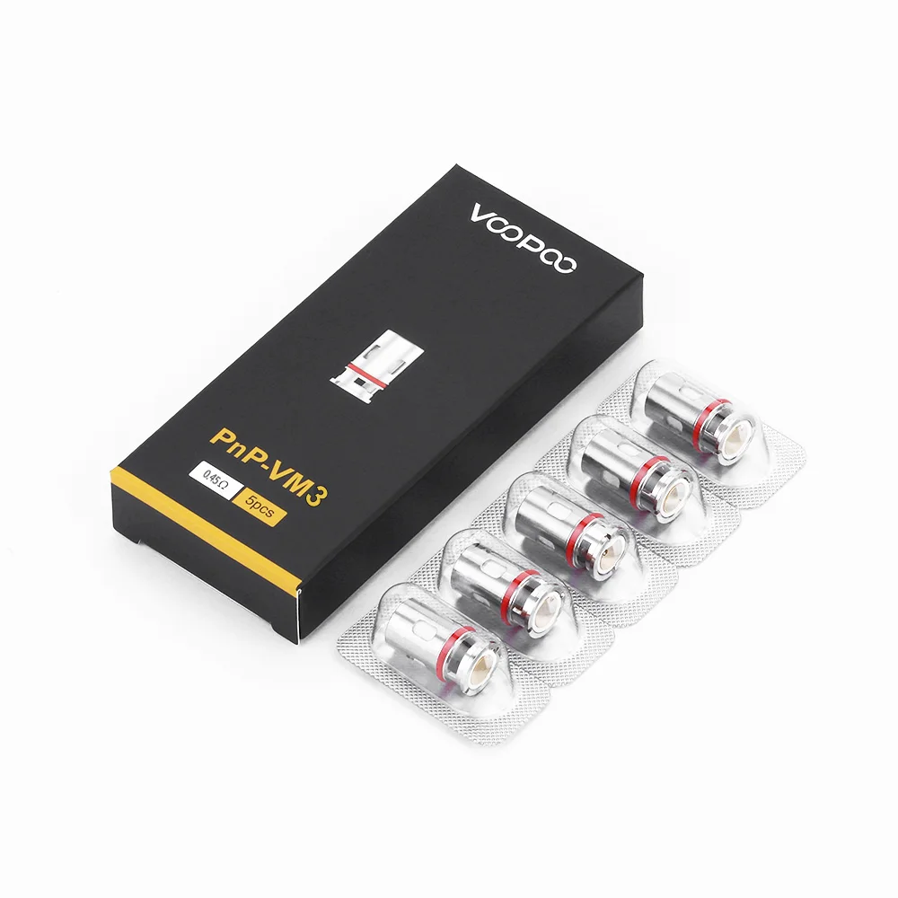 5pcs Original VOOPOO PnP VM3 Mesh Coils 0.45ohm Resistance Half-DL Coils for VOOPOO Drag X S Max Argus X Pro G Pod E-Cigarette
5pcs Original VOOPOO PnP VM3 Mesh Coils 0.45ohm Resistance Half-DL Coils for VOOPOO Drag X S Max Argus X Pro G Pod E-Cigarette