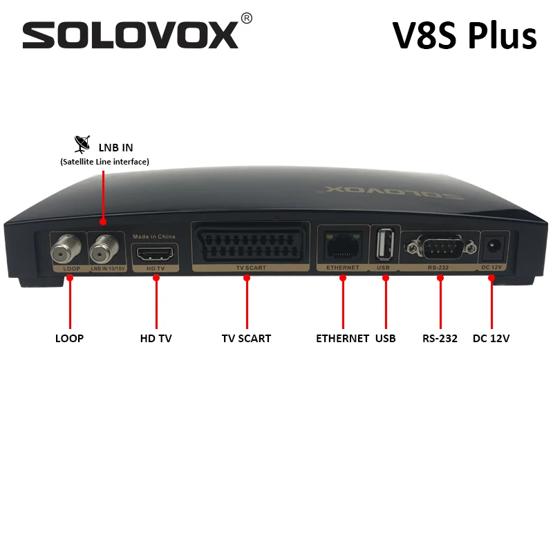 SOLOVOX OPENBOX V8S плюс V8SMAX DVB S2 цифровой спутниковый ресивер Поддержка Biss Key USB WI FI 4G M3U CAMD