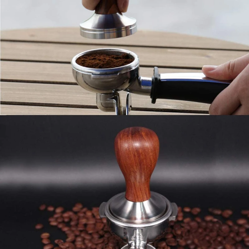 51mm Espresso Tamper Stainless Steel 304 Spring Coffee Powder Press Flat Base Coffee Powder Bean Press Hammer
51mm Espresso Tamper Stainless Steel 304 Spring Coffee Powder Press Flat Base Coffee Powder Bean Press Hammer