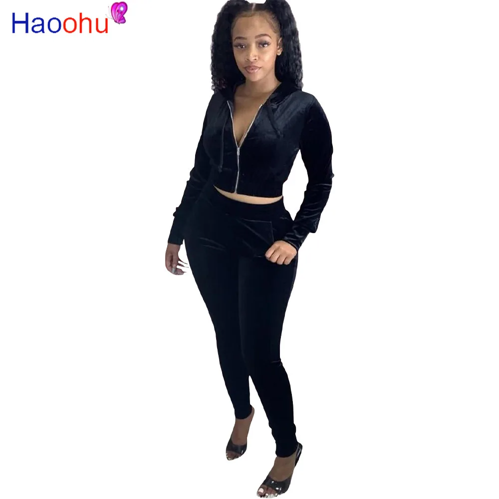 HAOOHU Velvet Fashion Women's Set Two Piece Set Hoodies Tops Leggings Jogger Pants Suit Tracksuit Matching Set Casual Outfit
HAOOHU Velvet Fashion Women's Set Two Piece Set Hoodies Tops Leggings Jogger Pants Suit Tracksuit Matching Set Casual Outfit