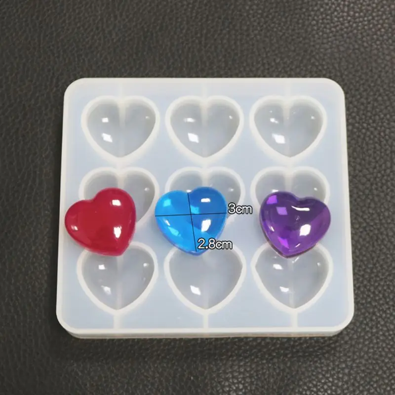 Epoxy Mold Manual DIY Crystal 9 Hole Heart Shape Mold Silicone High Mirror Pendant Handmade Making Molds
Epoxy Mold Manual DIY Crystal 9 Hole Heart Shape Mold Silicone High Mirror Pendant Handmade Making Molds