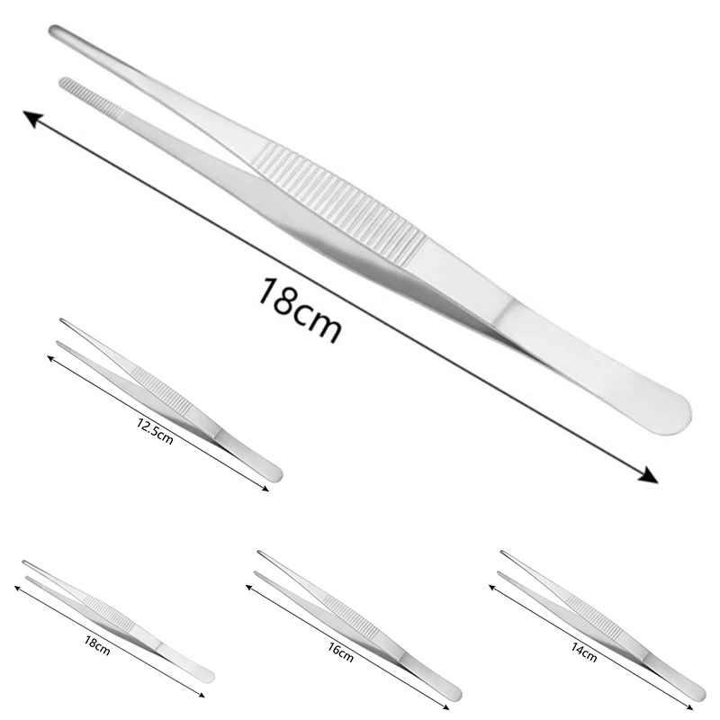Food Barbecue Tongs Tweezers BarbecueStainless Steel LongFood Tongs Straight Home Medical Tweezer Garden Kitchen BBQ Tool 5 Size
Food Barbecue Tongs Tweezers BarbecueStainless Steel LongFood Tongs Straight Home Medical Tweezer Garden Kitchen BBQ Tool 5 Size