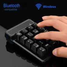 2.4GHz wireless wired keyboard Bluetooth Mini USB Numeric Keypad 19 Keys Number Pad Numpad Receiver For Accounting Laptop PC