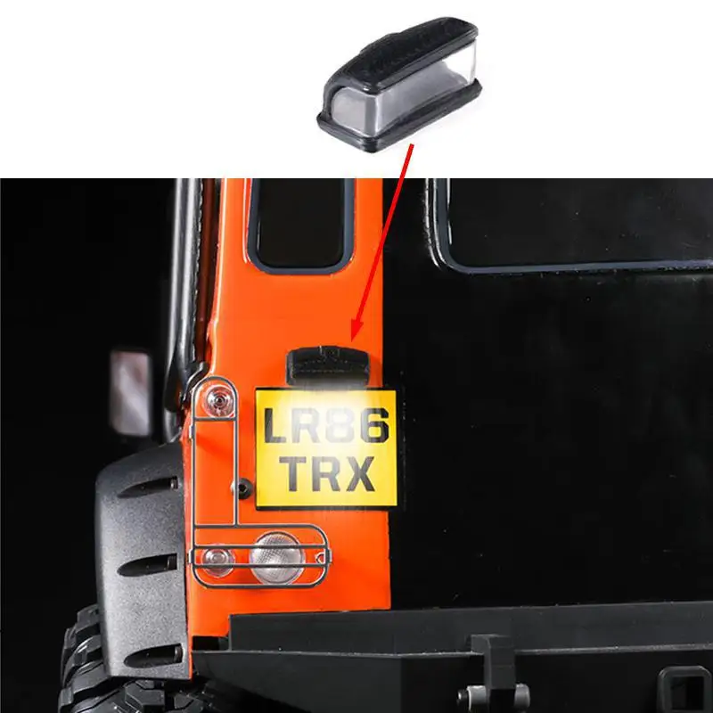 

Hdrc Light Lamp Searchlight For 1/10 Traxxas Trx4 Defender Wrangler 90046 Km2 Simulated Rear License Plate Light Rc Car Parts