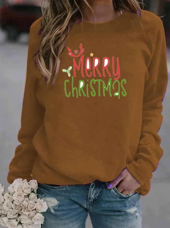 Women Hoodie Merry Christmas Letter Printed Hoodies Women Fleece Long Sleeve O Neck Loose Sweatshirt Girls Pullovers Winter
Women Hoodie Merry Christmas Letter Printed Hoodies Women Fleece Long Sleeve O Neck Loose Sweatshirt Girls Pullovers Winter
