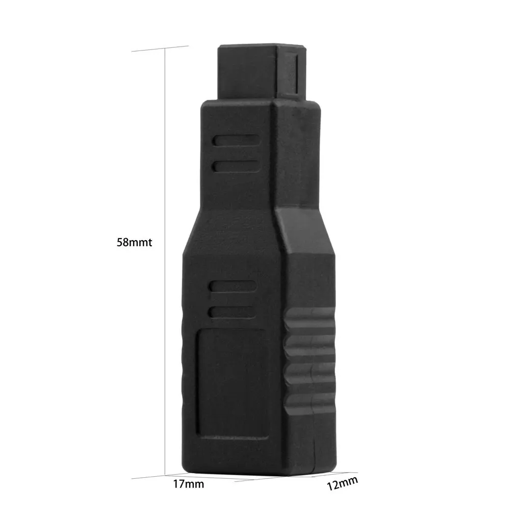1pc/2pcs New Fire Wire Adapter Converter Connecter 800 to 400 9/6 Pin IEEE 1394 Black Cable Adapter Wholesale High Quality 
1pc/2pcs New Fire Wire Adapter Converter Connecter 800 to 400 9/6 Pin IEEE 1394 Black Cable Adapter Wholesale High Quality