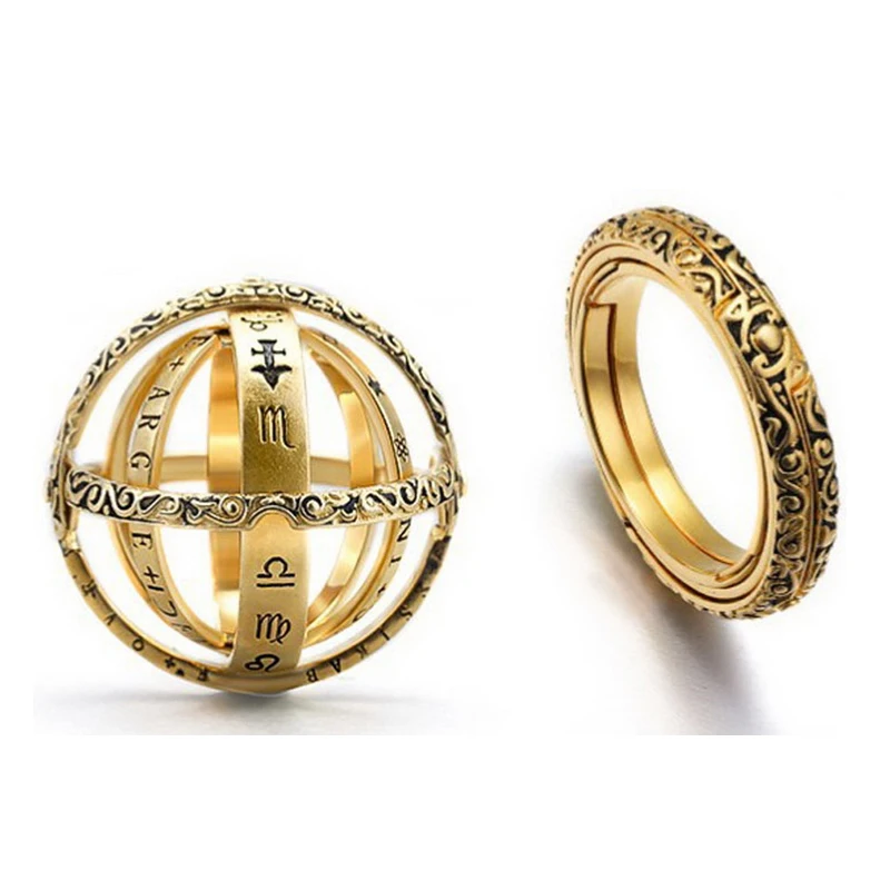 Fashion Vintage Astronomical Ball Rings For Women Men Unisex Couple Rings 2021Trendy Deformable Rotating Wedding Party Jewelry 
Fashion Vintage Astronomical Ball Rings For Women Men Unisex Couple Rings 2021Trendy Deformable Rotating Wedding Party Jewelry